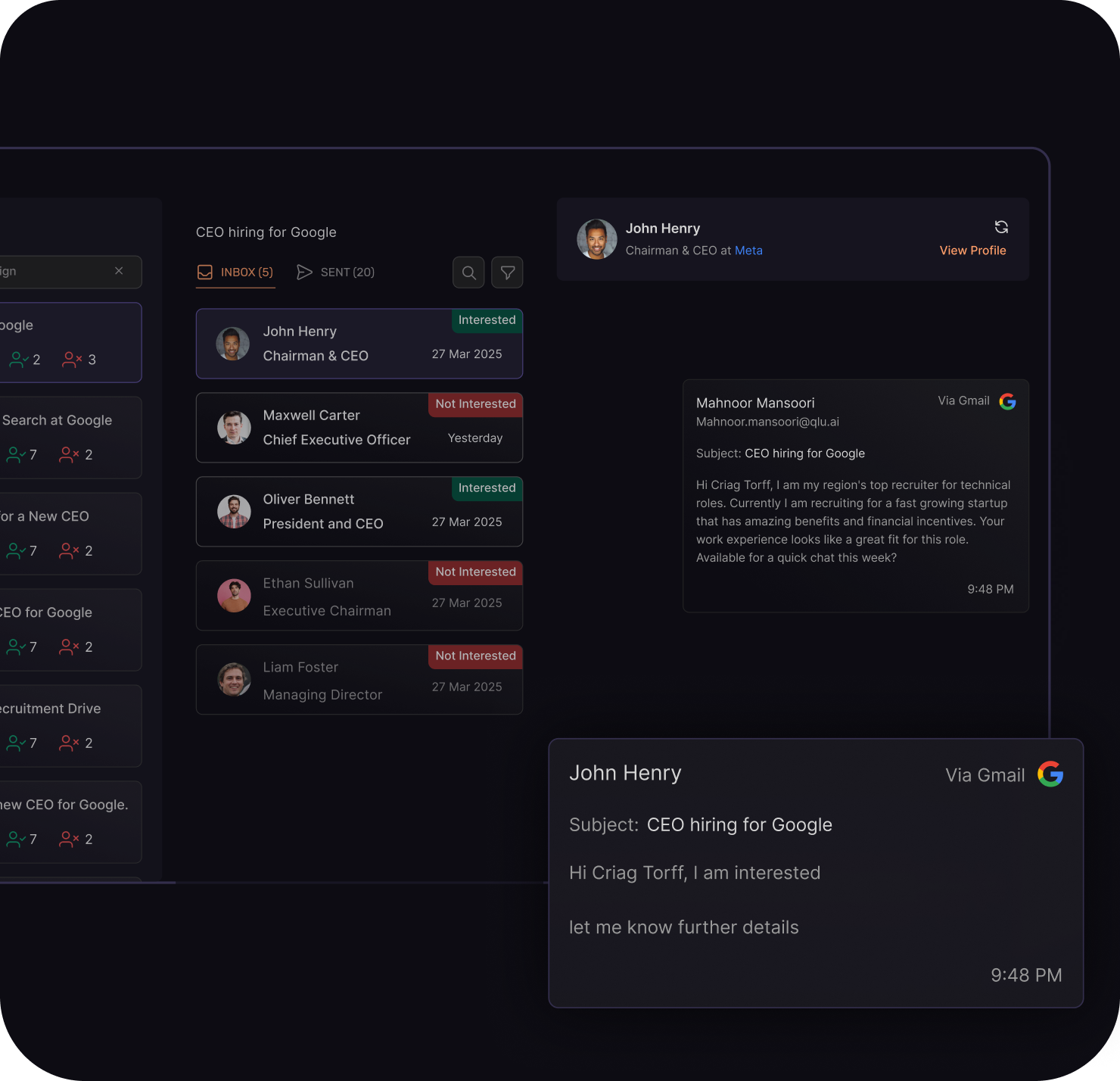 Engage Pre-Qualified Executives